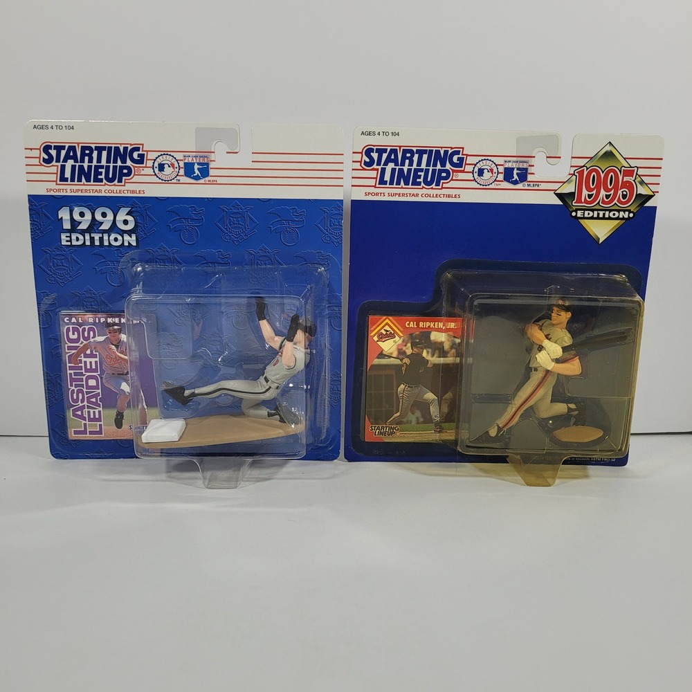 Starting Lineup Cal Ripken Jr Baltimore Orioles 1995‎ 1996 Figures Lot of 2